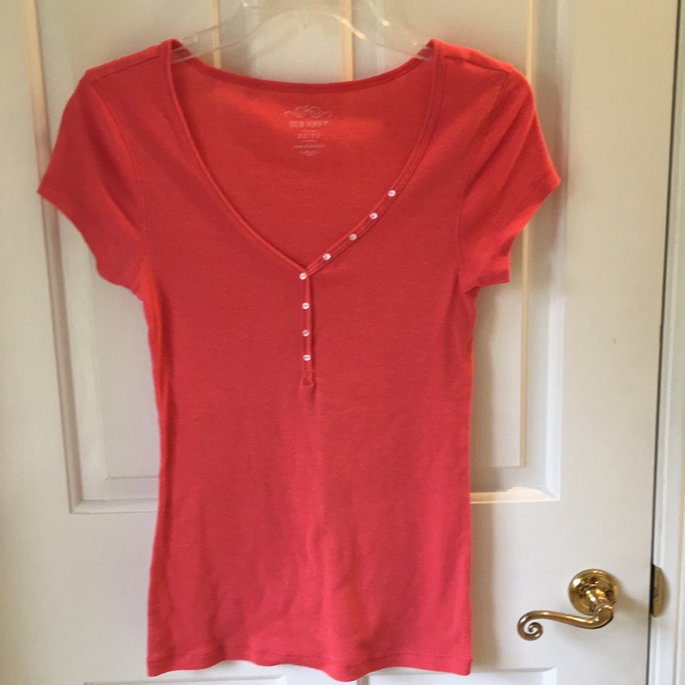 2/$10 Old navy Red/Orange Short sleeve top